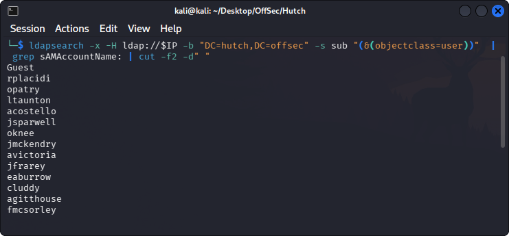 LDAP user enumeration