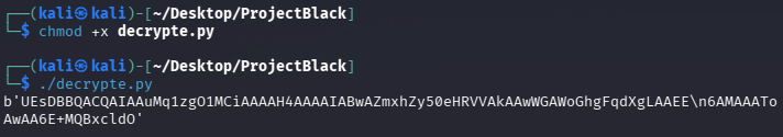 Python decoding script